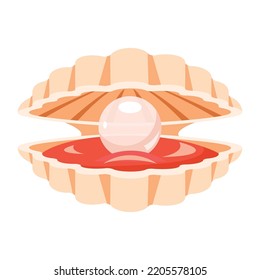 Flat Drawing Of A Clam