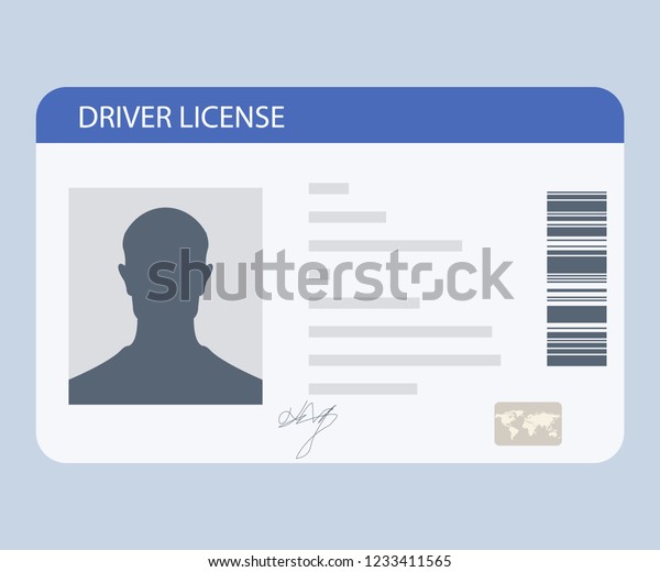 Flat driver license plastic card template.\
Driver License isolated