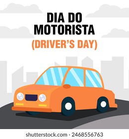 flat Drivers day illustration design. Dia do Motorista