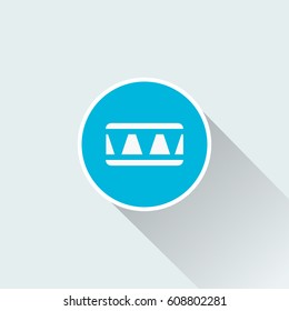 flat drum icon