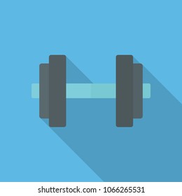 Flat Dumbbell Icon