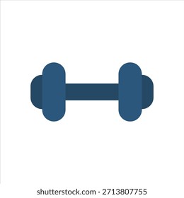 Icono de mancuerna plana para entrenamiento de gimnasio y entrenamiento de fuerza