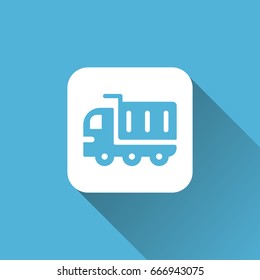 flat dump truck icon