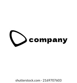 flat dynamic abstract media logo template