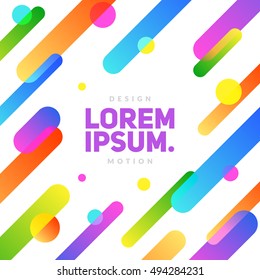 Flat dynamic background design. Eps10 vector illustration.