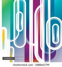 Flat dynamic shapes in minimalistic style. Abstract trendy liquid background. Abstract background modern hipster futuristic graphic. Vector art. Line texture background