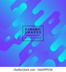 flat dynamic wavy form with irregular parallel rounded lines Background with geometric trendy shapes for banner, card, poster, flyer . Line style design element.