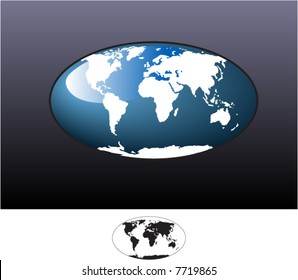 Flat Earth (All continents are visible in)