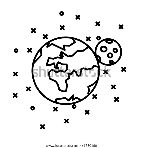 Flat Earth, Moon and\
stars