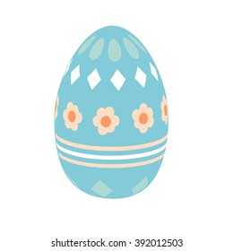 Flat Easter egg icon.