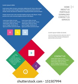 Flat eb design template.