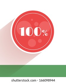 Flat eco icon of ecology concepts with long shadow
