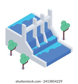  Flat Eco Power Isometrie-Symbol