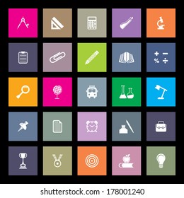 Flat Educational Icons