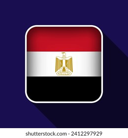 Flat Egypt Flag Background Vector Illustration