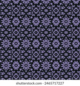 Flat Elegant decorative floral pattern vector design. Colorful floral pattern suitable for background, texture, fabric, wrapping, textile, clothing, print or others.