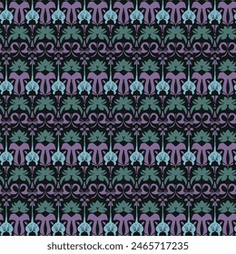 Flat Elegant decorative floral pattern vector design. Colorful floral pattern suitable for background, texture, fabric, wrapping, textile, clothing, print or others.
