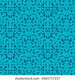 Flat Elegant decorative floral pattern vector design. Colorful floral pattern suitable for background, texture, fabric, wrapping, textile, clothing, print or others.