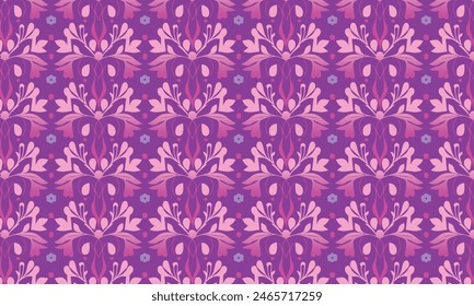 Flat Elegant decorative floral pattern vector design. Colorful floral pattern suitable for background, texture, fabric, wrapping, textile, clothing, print or others.
