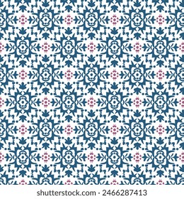 Flat Elegant decorative floral pattern vector design. Colorful floral pattern suitable for background, texture, fabric, wrapping, textile, clothing, print or others.