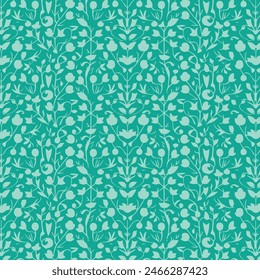 Flat Elegant decorative floral pattern vector design. Colorful floral pattern suitable for background, texture, fabric, wrapping, textile, clothing, print or others.