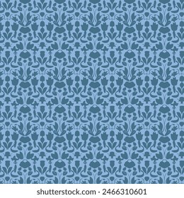 Flat Elegant decorative floral pattern vector design. Colorful floral pattern suitable for background, texture, fabric, wrapping, textile, clothing, print or others.