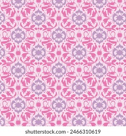 Flat Elegant decorative floral pattern vector design. Colorful floral pattern suitable for background, texture, fabric, wrapping, textile, clothing, print or others.