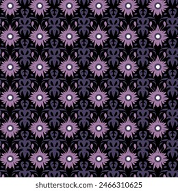 Flat Elegant decorative floral pattern vector design. Colorful floral pattern suitable for background, texture, fabric, wrapping, textile, clothing, print or others.