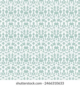 Flat Elegant decorative floral pattern vector design. Colorful floral pattern suitable for background, texture, fabric, wrapping, textile, clothing, print or others.