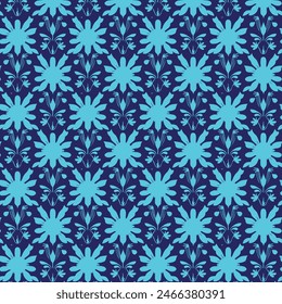 Diseño elegante del Vector del patrón floral decorativo. Patrón floral colorido adecuado para el fondo, textura, tela, envoltura, textil, ropa, impresión u otros.