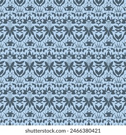 Flat Elegant decorative floral pattern vector design. Colorful floral pattern suitable for background, texture, fabric, wrapping, textile, clothing, print or others.