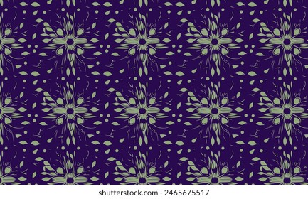 Flat elegant seamless decorative floral pattern vector design. Colorful floral pattern suitable for background, texture, fabric, wrapping, textile, clothing, print or others.