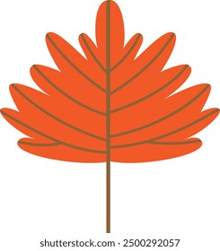 Flat elements collection for autumn season vector art illustration
