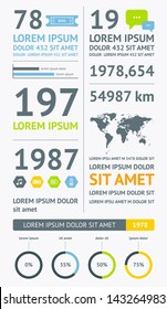 Flat Elements of Infographics