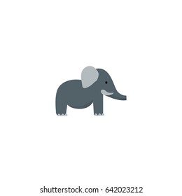 Flat Elephant Element. Vector Illustration Of Flat Bishop Isolated On Clean Background. Can Be Used As Bishop, Elephant And Trunk Symbols.