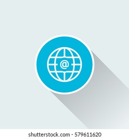 flat email symbol icon