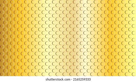 Flat Embossed Gold Dot Texture. Abstract Background Design Template. Realistic Rendition. Golf Ball Seamless Pattern.