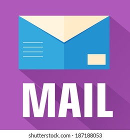 flat envelope design. vector illustration concept