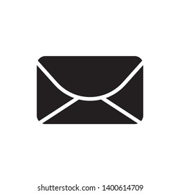 flat envelope glyph icon symbol sign, vector, eps 10