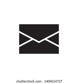 flat envelope glyph icon symbol sign, vector, eps 10