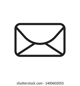 flat envelope icon symbol sign, vector, eps 10