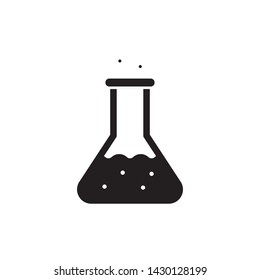 flat erlenmeyer icon symbol sign, logo template, vector, eps 10