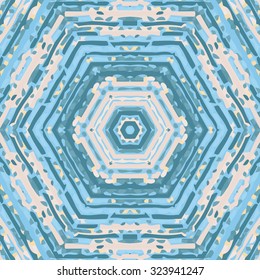 Flat ethnic seamless pattern. Colorful geometrical ornament tiles. For different design uses, as wallpaper, pattern fills, web page background, surface textures for print and dalle production.