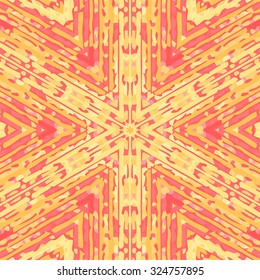 Flat ethnic seamless pattern. Colorful geometrical ornament tiles. For different design uses, as wallpaper, pattern fills, web page background, surface textures for print and dalle production.