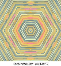 Flat ethnic seamless pattern. Colorful geometrical ornament tiles. For different design uses, as wallpaper, pattern fills, web page background, surface textures for print and dalle production.