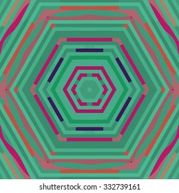 Flat ethnic seamless pattern. Colorful geometrical ornament tiles. For different design uses, as wallpaper, pattern fills, web page background, surface textures for print and dalle production.