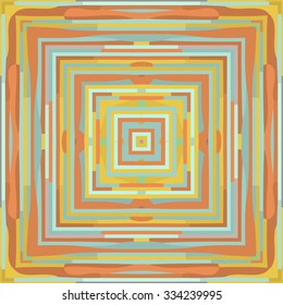 Flat ethnic seamless pattern. Colorful geometrical ornament tiles. For different design uses, as wallpaper, pattern fills, web page background, surface textures for print and dalle production.