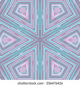 Flat ethnic seamless pattern. Colorful geometrical ornament tiles. For different design uses, as wallpaper, pattern fills, web page background, surface textures for print and dalle production.
