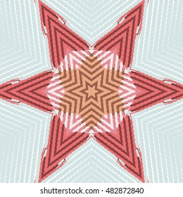 Flat ethnic seamless pattern. Colorful geometrical ornament tiles. For different design uses, as wallpaper, pattern fills, web page background, surface texturesm for print and dalle production.