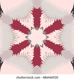 Flat ethnic seamless pattern. Colorful geometrical ornament tiles. For different design uses, as wallpaper, pattern fills, web page background, surface texturesm for print and dalle production.